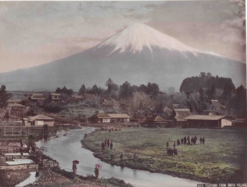 View of Mount Fuji from Omiya Village