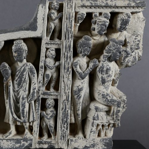 Scène bouddhique figurant le Buddha et Kāśyapa – Image 3