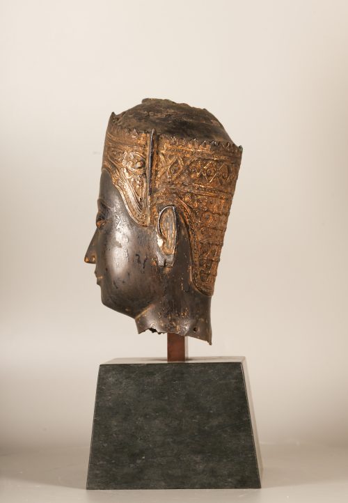 Crowned Buddha head - Image 3