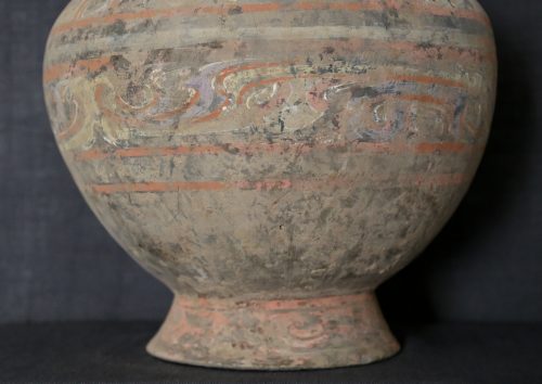 Han painted jar with flamboyant polychromy - Image 3