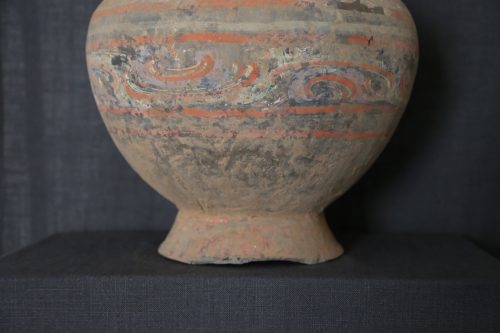 Han painted jar with flamboyant polychromy - Image 4