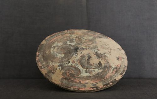 Han jar with lid and flamboyant polychromy - Image 5