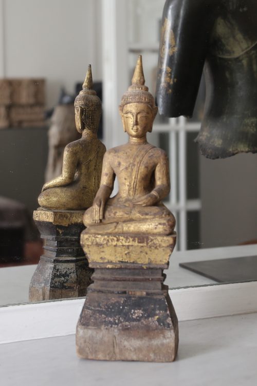 Buddha Lao en bois laqué et doré – Image 8