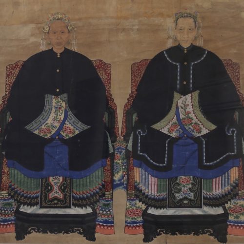 Portrait d'ancêtres de deux femmes
