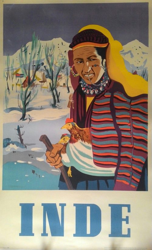 Affiche publicitaire de voyage pour l'Inde - INDE – Image 2