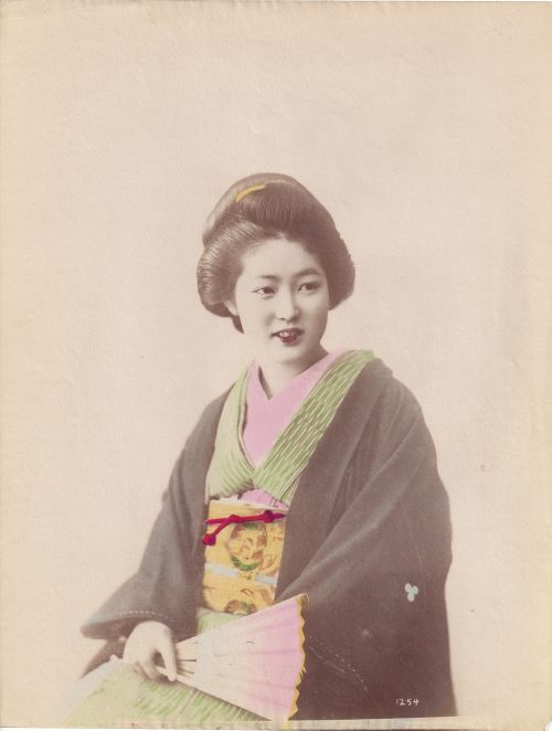 Portrait of a woman wearing a traditional clothing.