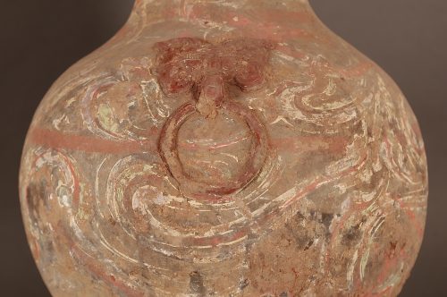 Painted Han vase with polychrome design - Image 6