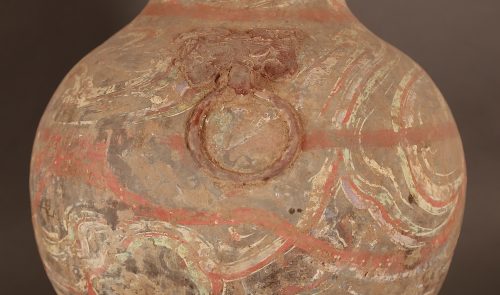 Painted Han vase with polychrome design - Image 7