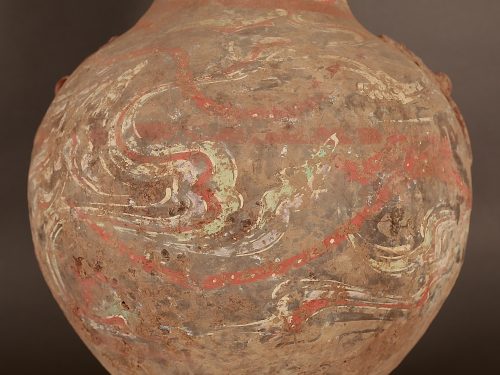 Painted Han vase with polychrome design - Image 8