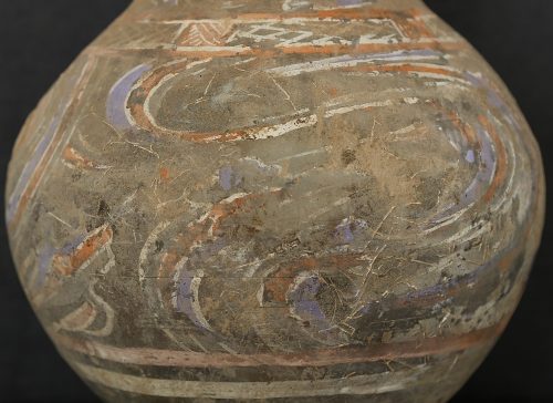 Polychrome jar from the Han dynasty - Image 4