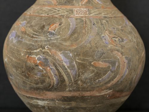 Polychrome jar from the Han dynasty - Image 5
