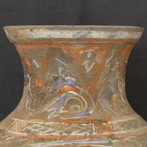Polychrome jar from the Han dynasty - Image 6