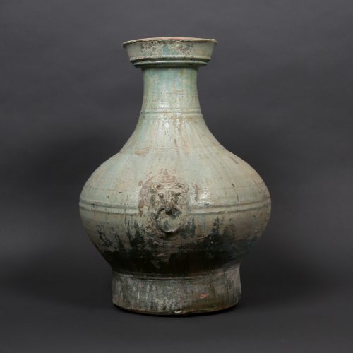 Large hu glaze vase with taotie pattern - Image 3