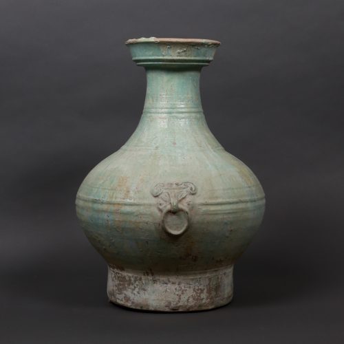 Large hu glaze vase with taotie pattern - Image 2