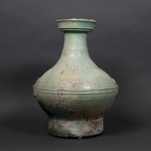 Large hu glaze vase with taotie pattern - Image 5