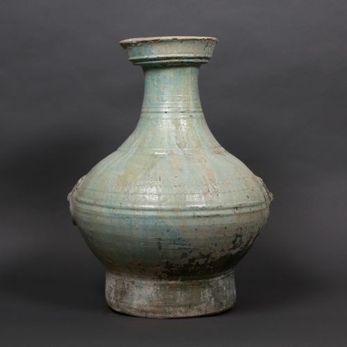 Large hu glaze vase with taotie pattern - Image 4