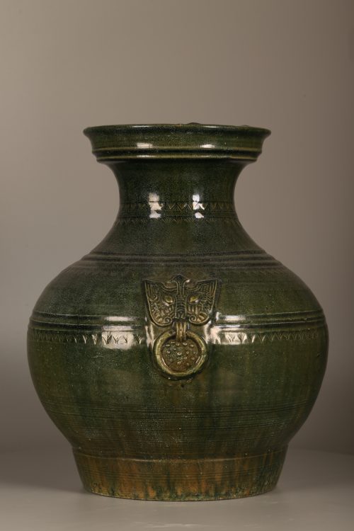 Vase hu à glaçure plombifère vert profond – Image 7