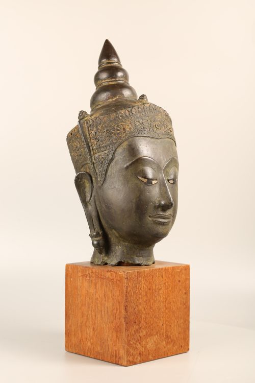 Crowned Buddha head - Image 2